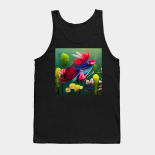 Betta fish in flowers 2 Tank Top